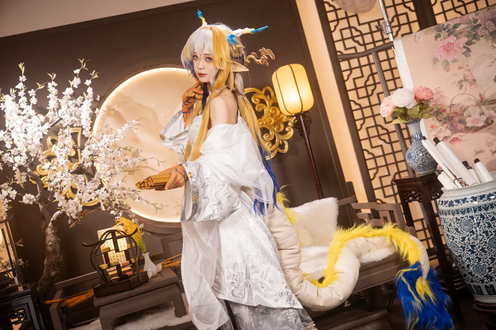 【黍cos】明日方舟音律黍，麦穗与长剑交织的国风幻想 - 柏油小星瞳📸 - 第2张