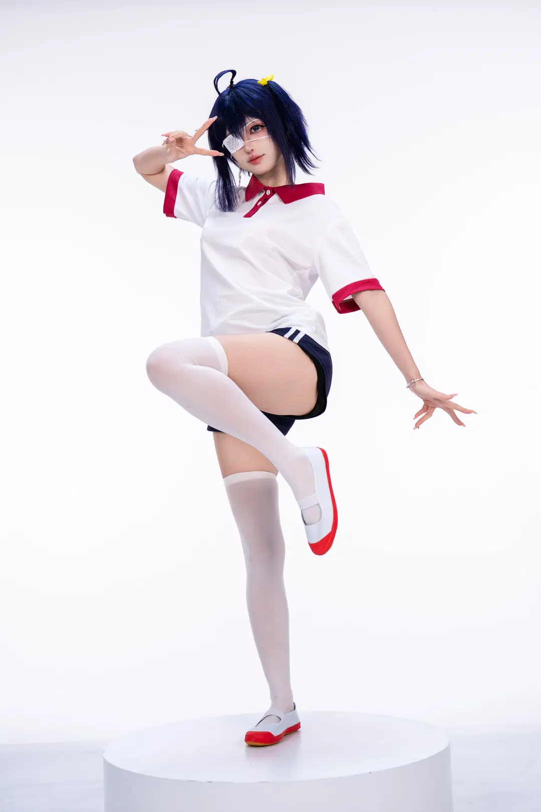 【小鸟游六花cos】中二病也要谈恋爱的白棚体操服拍摄记录 - 柏油小星瞳 - 第10张
