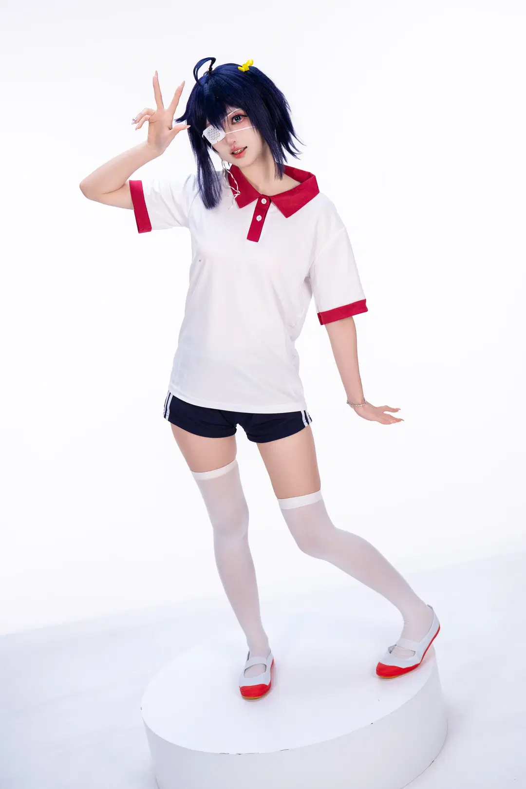 【小鸟游六花cos】中二病也要谈恋爱的白棚体操服拍摄记录 - 柏油小星瞳 - 第2张