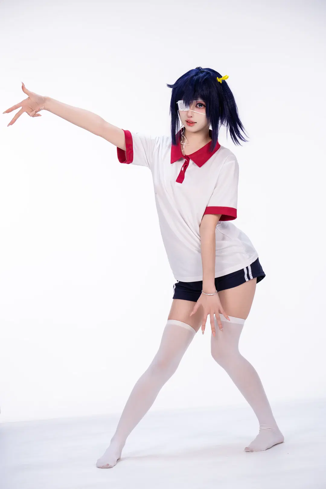 【小鸟游六花cos】中二病也要谈恋爱的白棚体操服拍摄记录 - 柏油小星瞳 - 第3张