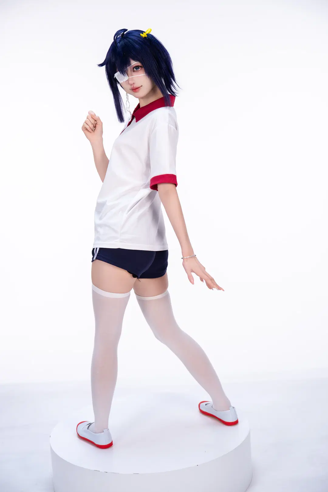 【小鸟游六花cos】中二病也要谈恋爱的白棚体操服拍摄记录 - 柏油小星瞳 - 第4张