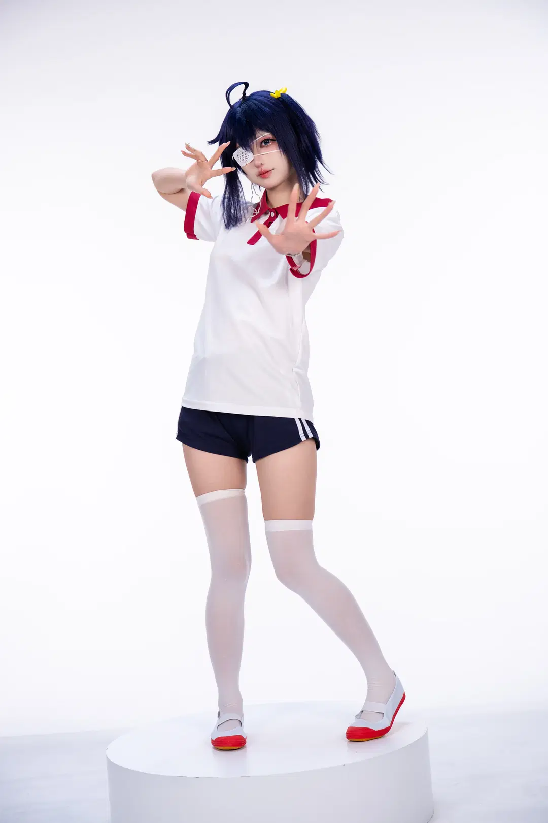 【小鸟游六花cos】中二病也要谈恋爱的白棚体操服拍摄记录 - 柏油小星瞳 - 第5张