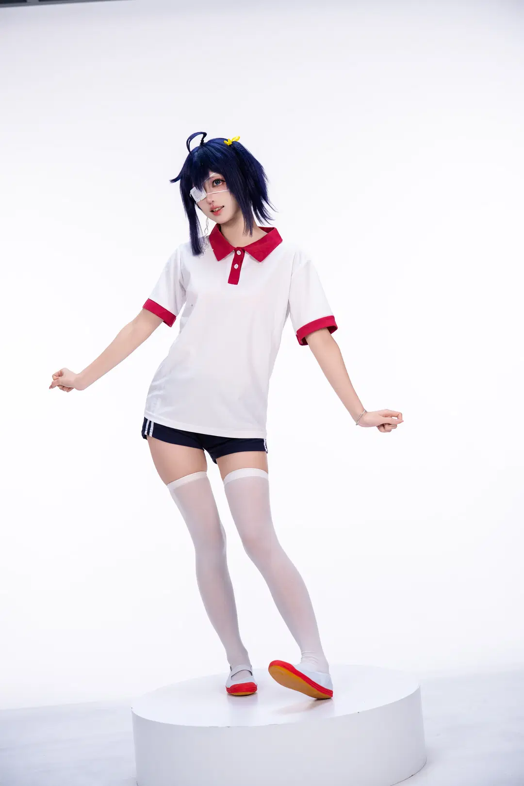 【小鸟游六花cos】中二病也要谈恋爱的白棚体操服拍摄记录 - 柏油小星瞳 - 第6张