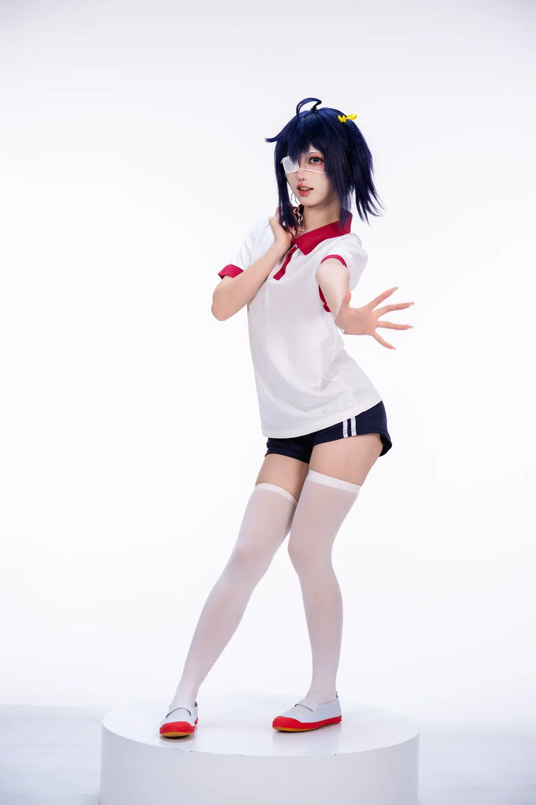 【小鸟游六花cos】中二病也要谈恋爱的白棚体操服拍摄记录 - 柏油小星瞳 - 第8张