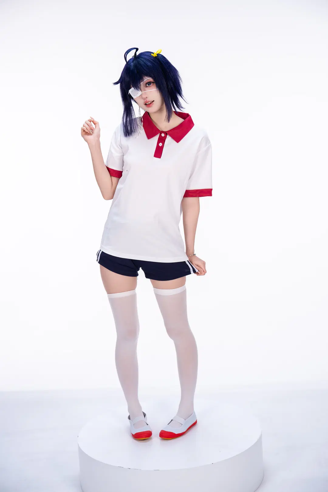 中二病也要谈恋爱, 白丝, 白棚摄影, 体操服cos, 小鸟游六花cos