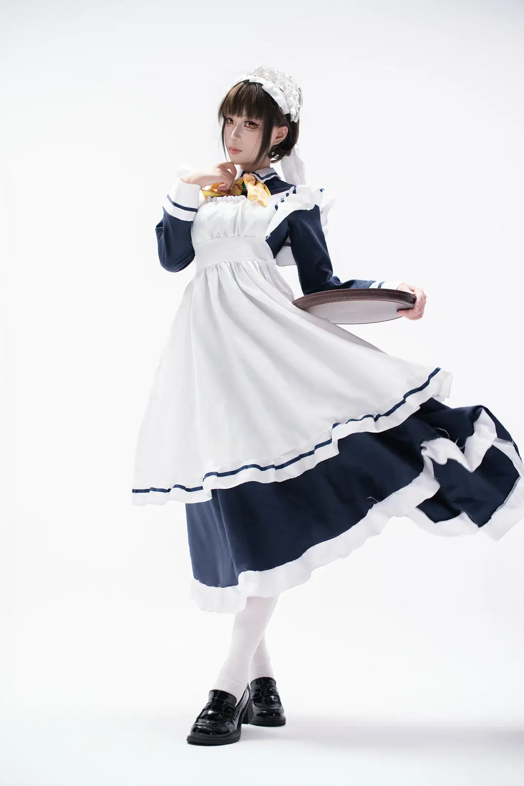 【四季ナツメコスプレ】『喫茶ステラと死神の蝶』王道メイド服の撮影記録 - 汐QwQ - 3枚目