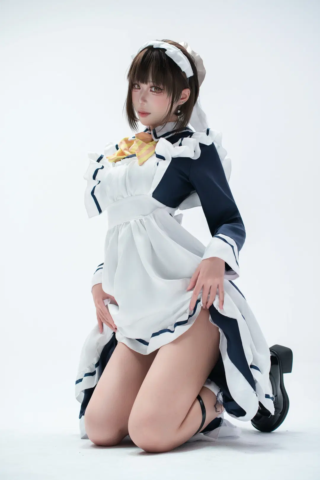 【四季ナツメコスプレ】『喫茶ステラと死神の蝶』王道メイド服の撮影記録 - 汐QwQ - 4枚目