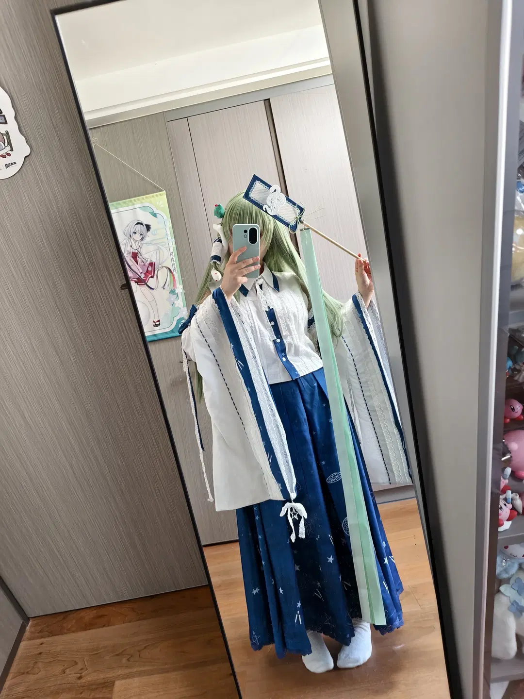 cosplay, 东方Project, 风祝, 东方谷早苗cos, 星空元素