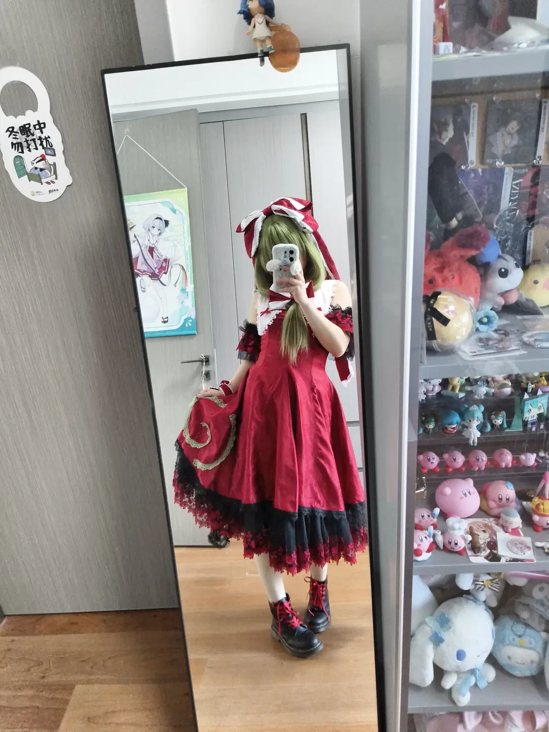 东方project, 车万, 对镜自拍, 绿发cos, 键山雏cos