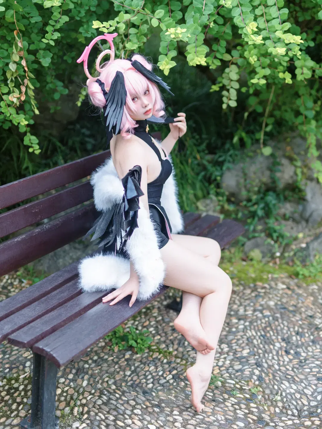碧蓝档案, 下江小春cos, 旗袍cos, 外景摄影, 中秋cosplay