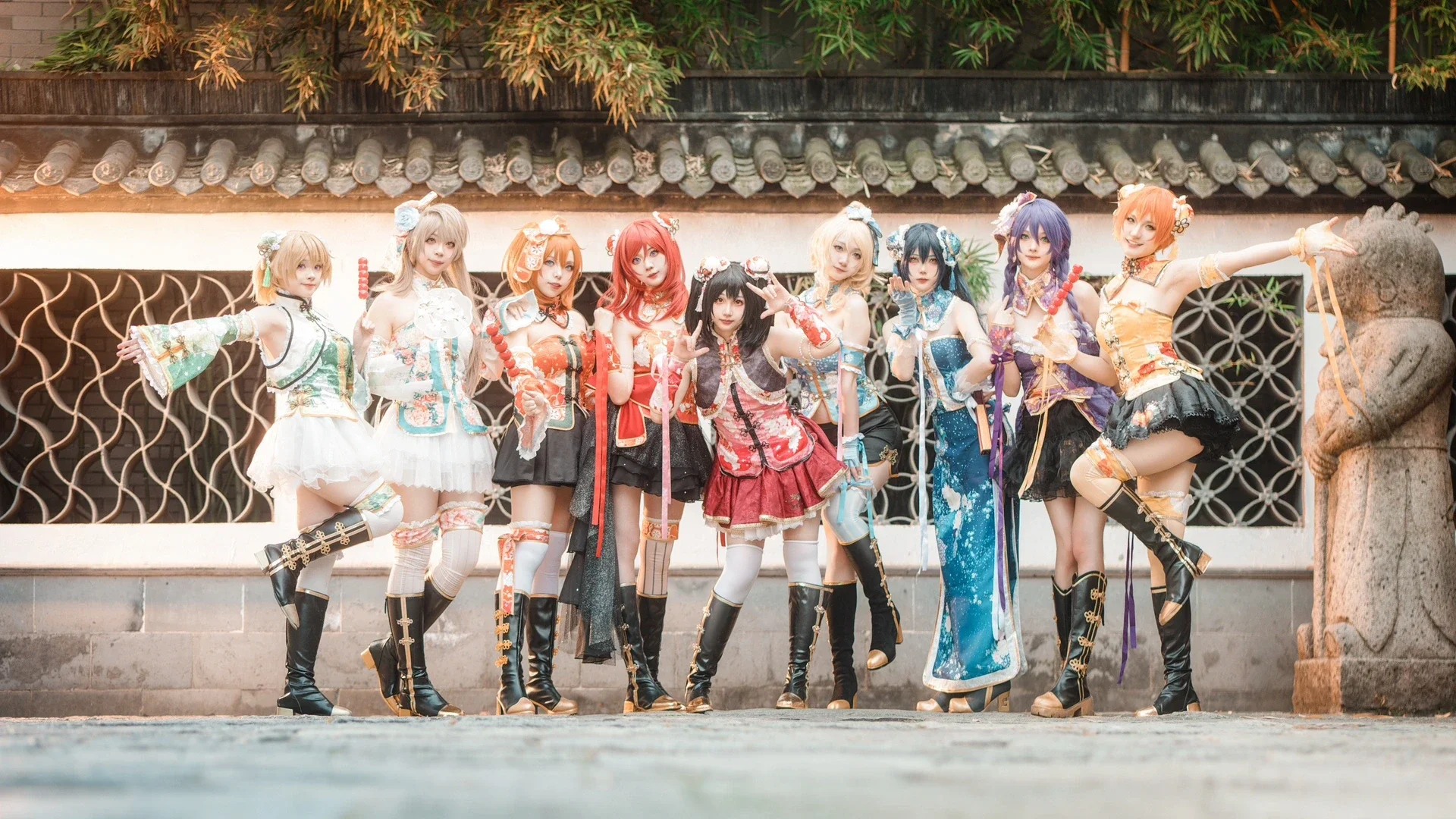【小泉花陽cos】LoveLive! 古建庭院的旗袍覺醒時刻 - 符吕子 - 第3張