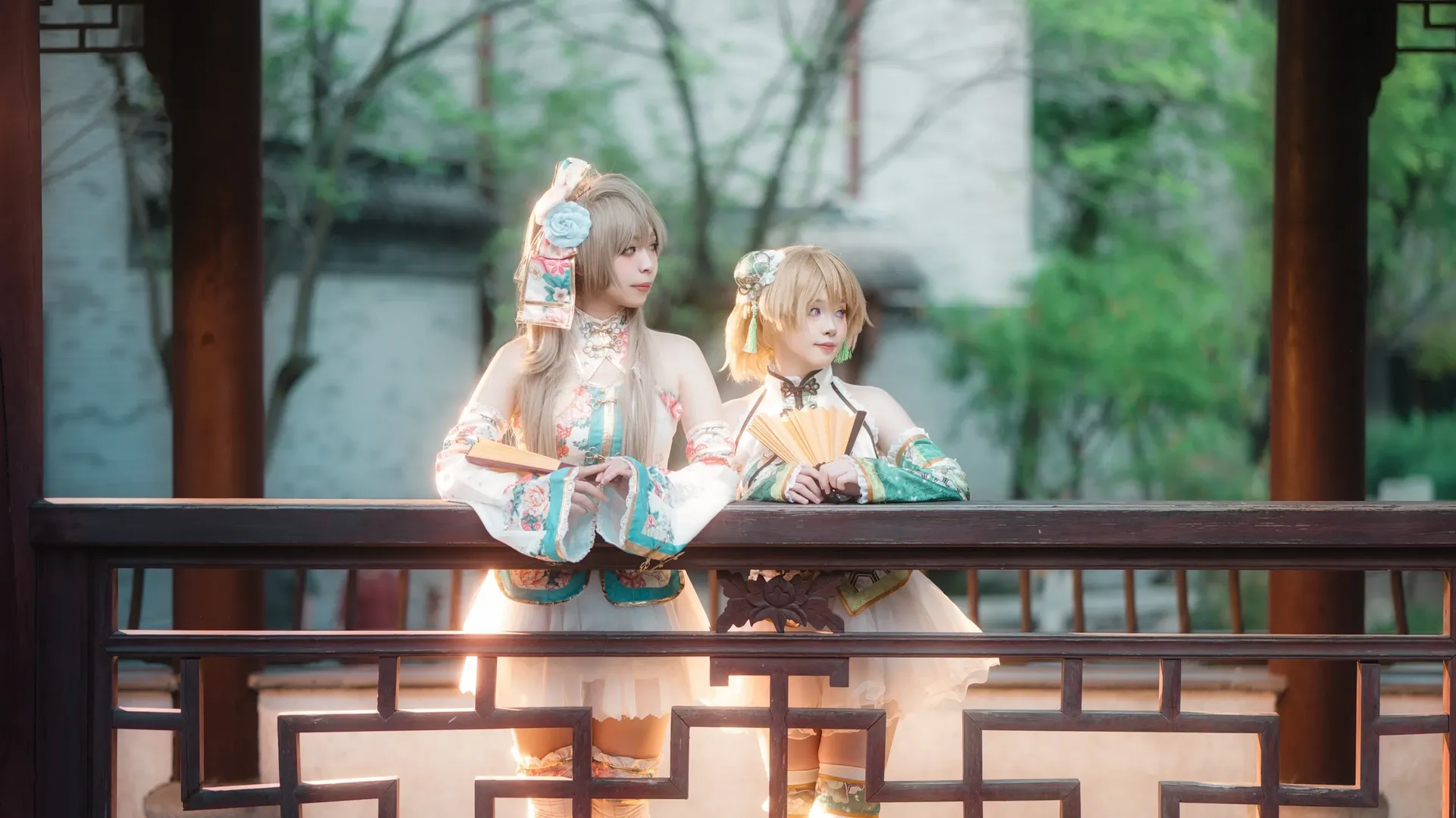 南小鸟cos, 星空凛cos, LoveLive!, 小泉花阳cos, 旗袍白丝 - 第4张