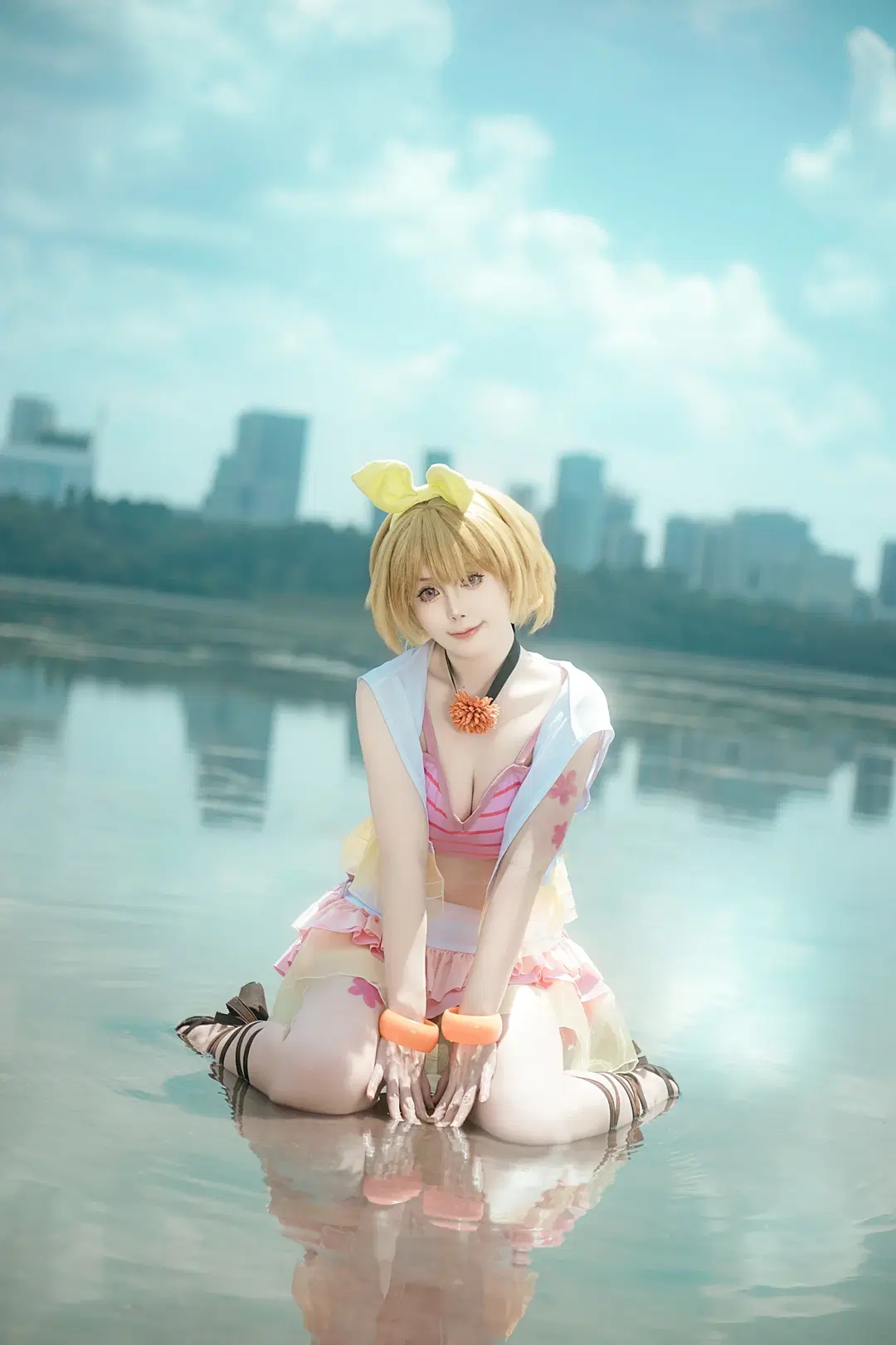 【小泉花陽 コスプレ】ラブライブ!夏色の笑顔、水上の元気少女・花陽のサマーフィルム - 符吕子 - 5枚目