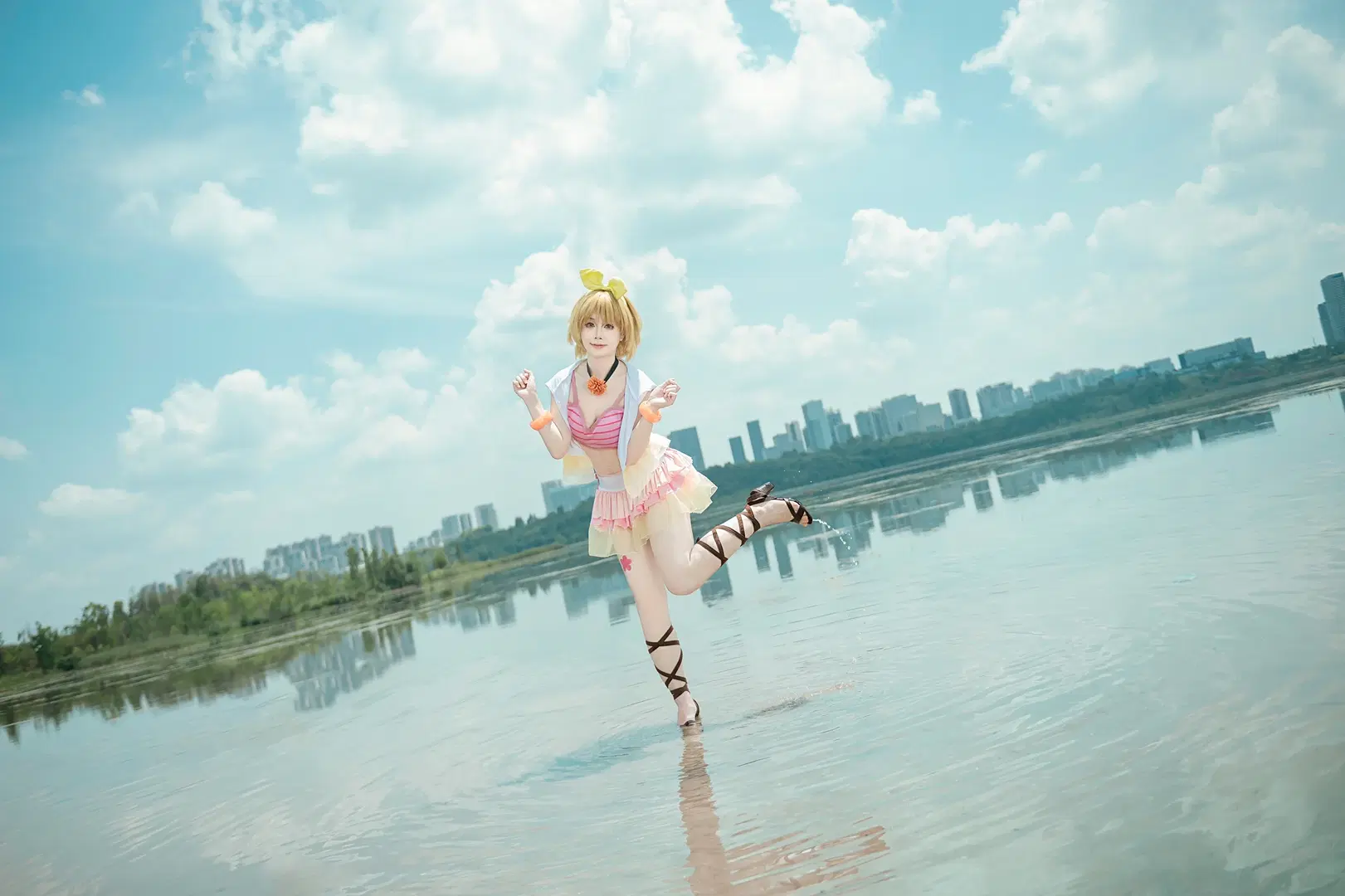 【小泉花陽 コスプレ】ラブライブ!夏色の笑顔、水上の元気少女・花陽のサマーフィルム - 符吕子 - 7枚目