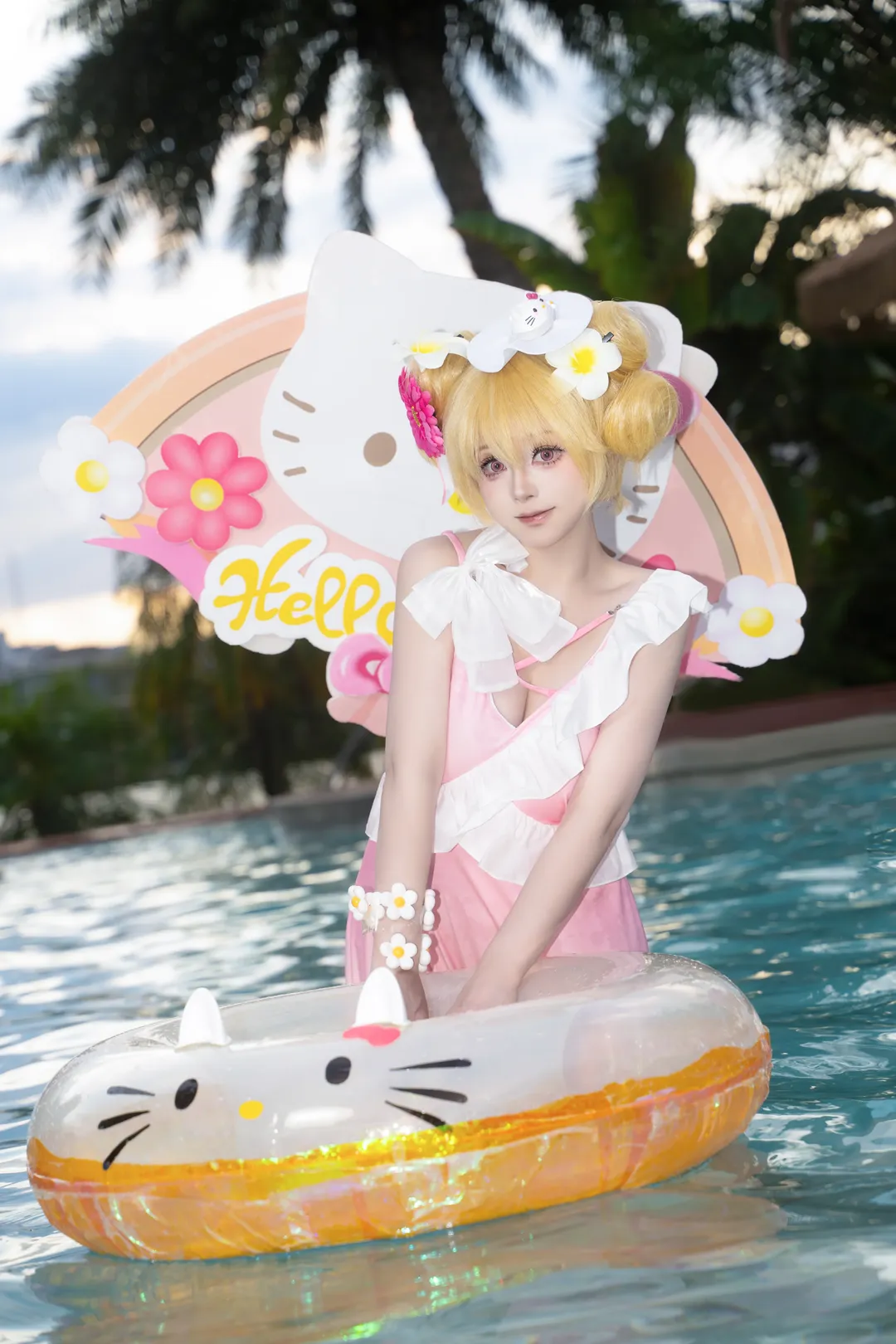 二次元, cosplay, 王者荣耀, 小乔cos, 夏日泳装 - 第1张