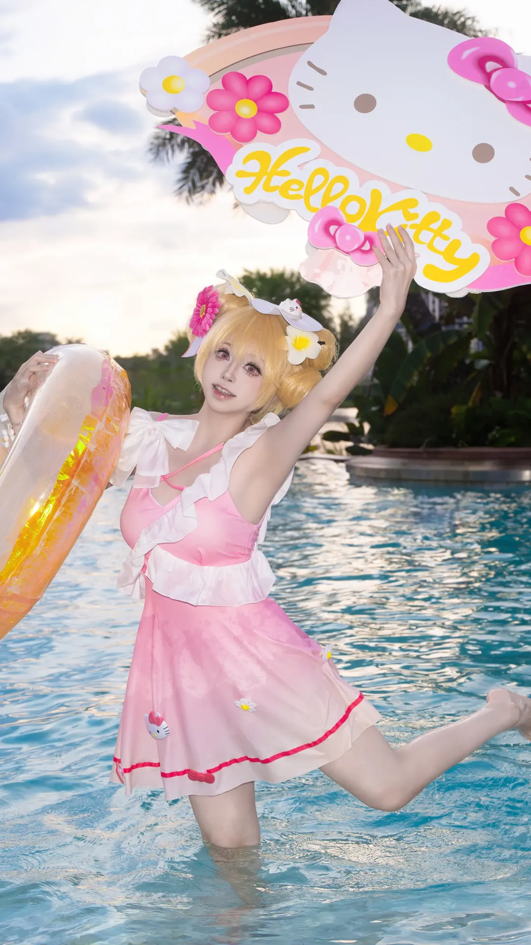 二次元, cosplay, 王者榮耀, 小喬cos, 夏日泳裝