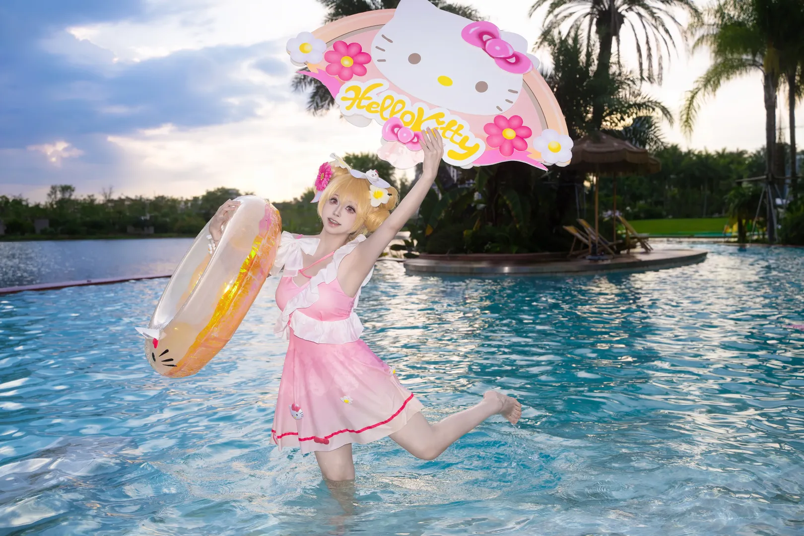 二次元, cosplay, 王者荣耀, 小乔cos, 夏日泳装 - 第3张