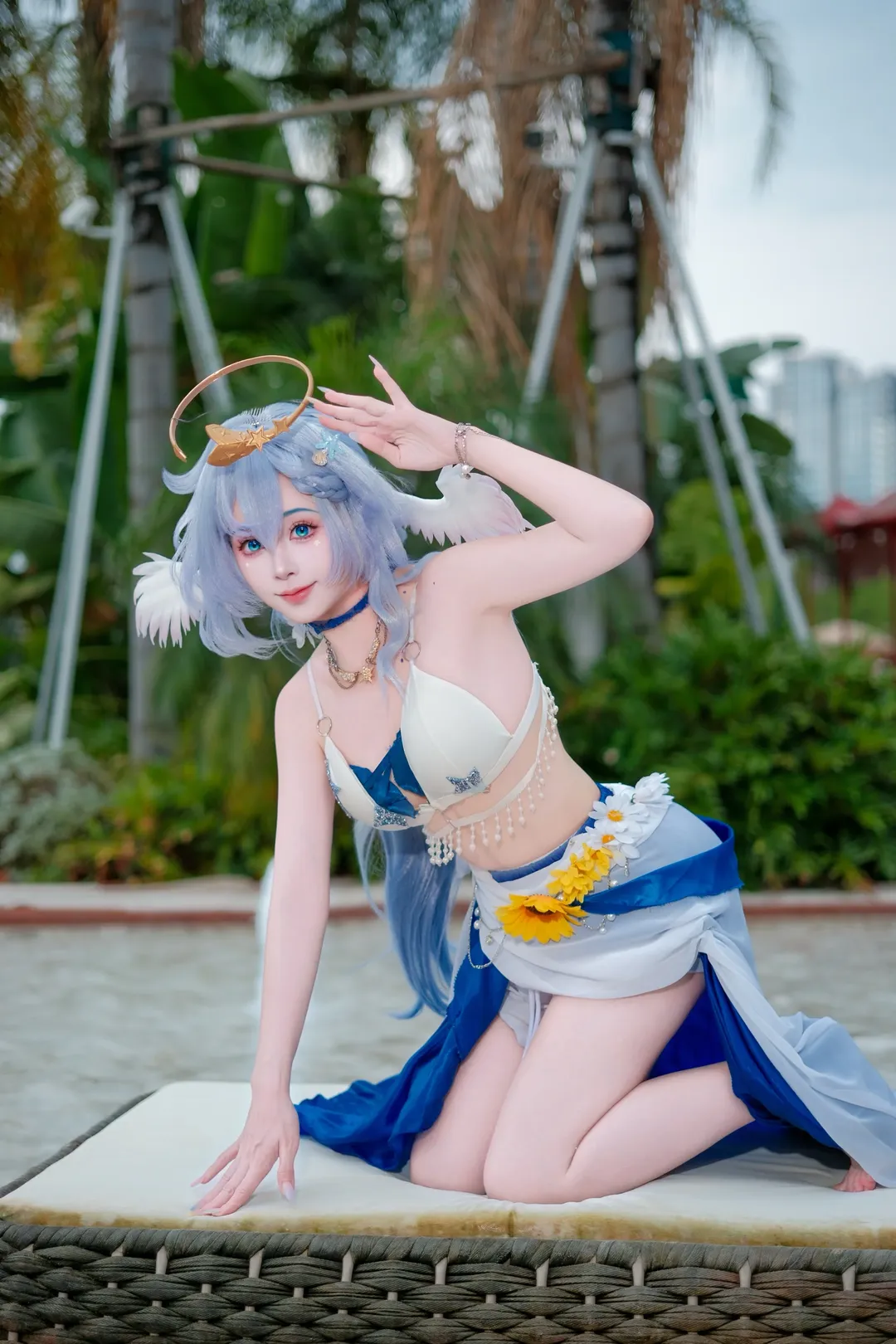 崩坏星穹铁道, 知更鸟cos, 夏日泳装, cosplay摄影, 晴歌cos - 第2张