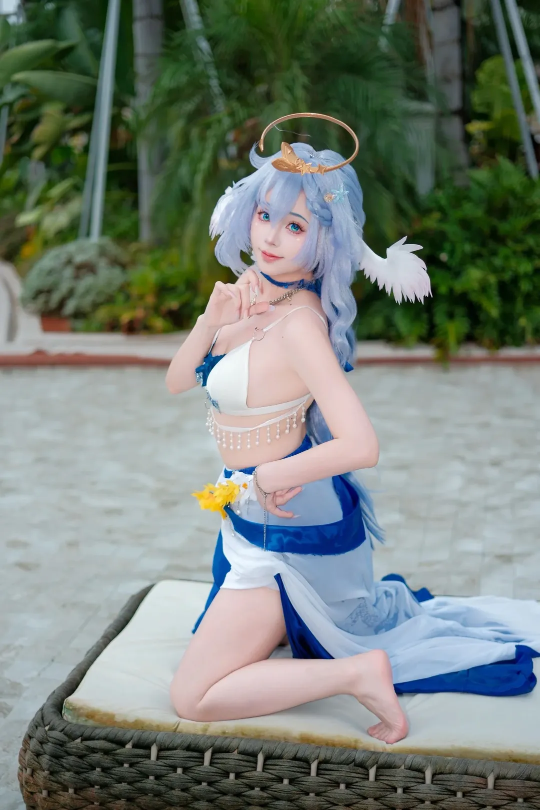 崩坏星穹铁道, 知更鸟cos, 夏日泳装, cosplay摄影, 晴歌cos - 第3张