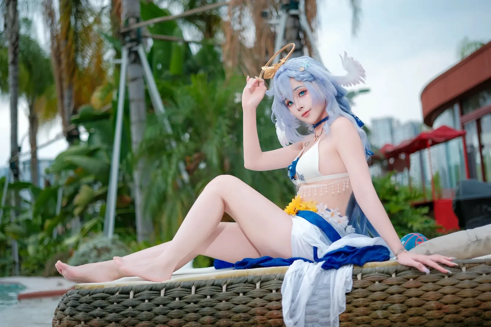 崩坏星穹铁道, 知更鸟cos, 夏日泳装, cosplay摄影, 晴歌cos