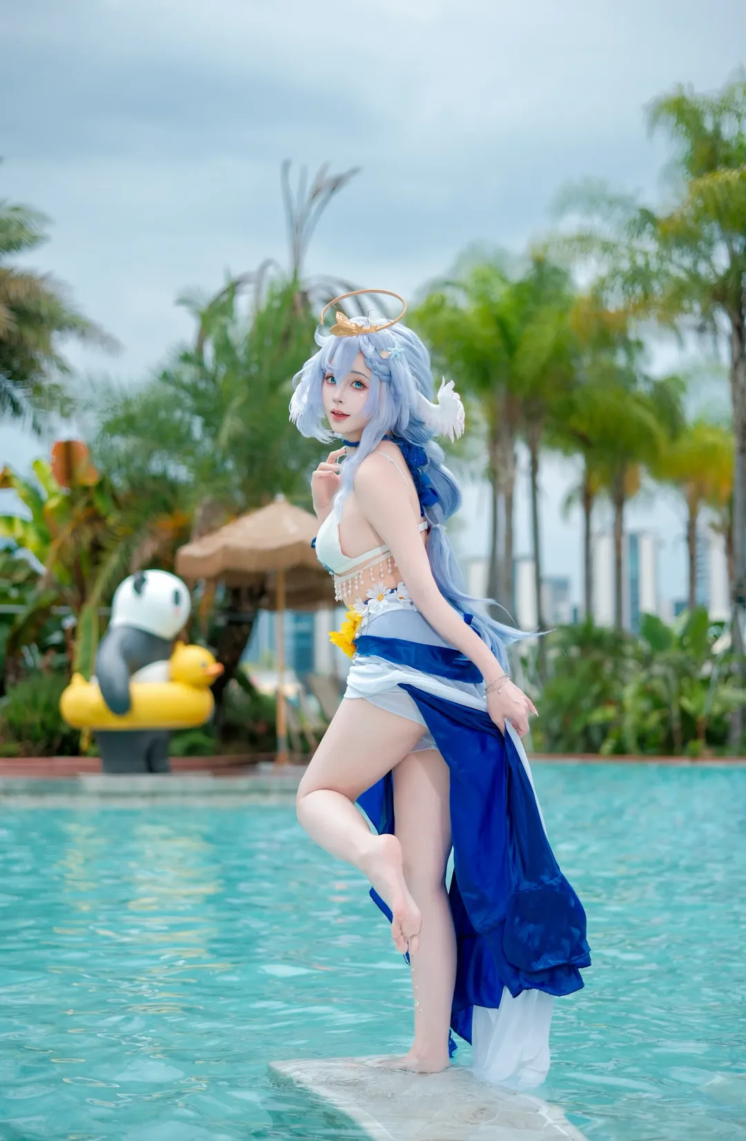 崩坏星穹铁道, 知更鸟cos, 夏日泳装, cosplay摄影, 晴歌cos - 第5张