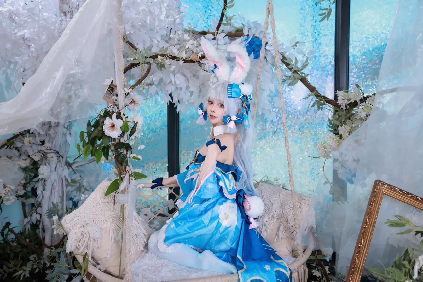 【神裡綾華cos】原神兔兔裝遲到的生日祝福與修圖存檔 - 符吕子 - 第9張