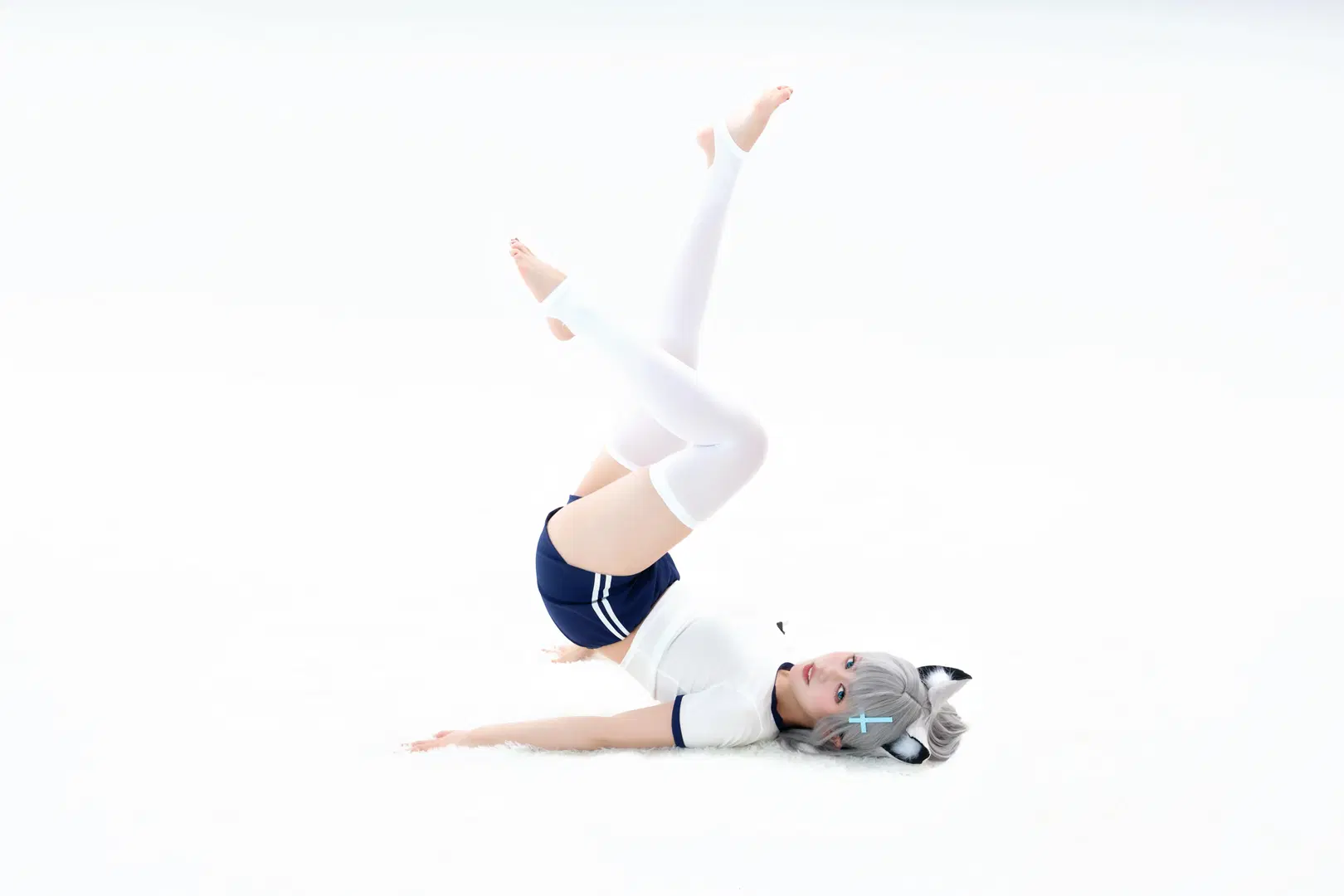 [Shiroko Sunaookami Cosplay] Everyday Casual Vibe of Blue Archive Track Shiroko by 克克不吃桂圓湯 - Image 3
