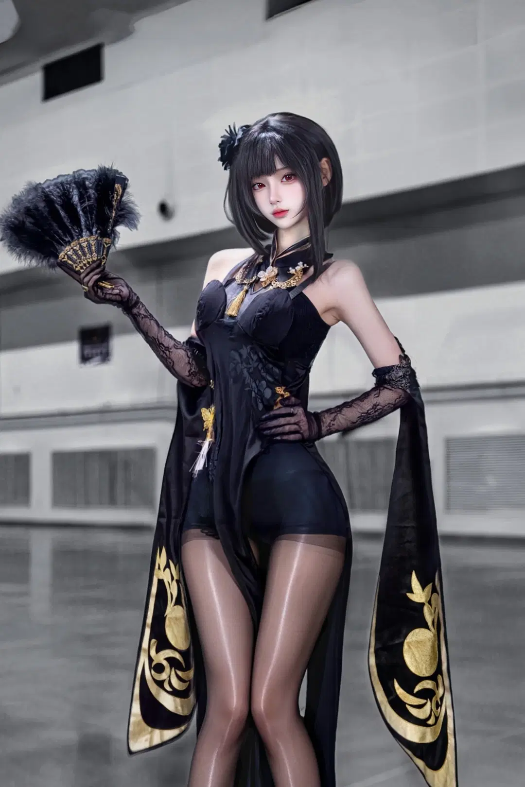 [Zhen Hai cosplay] Azur Lane Black and Gold Modern Cheongsam Convention Photo Record by 海洋- - Image 2