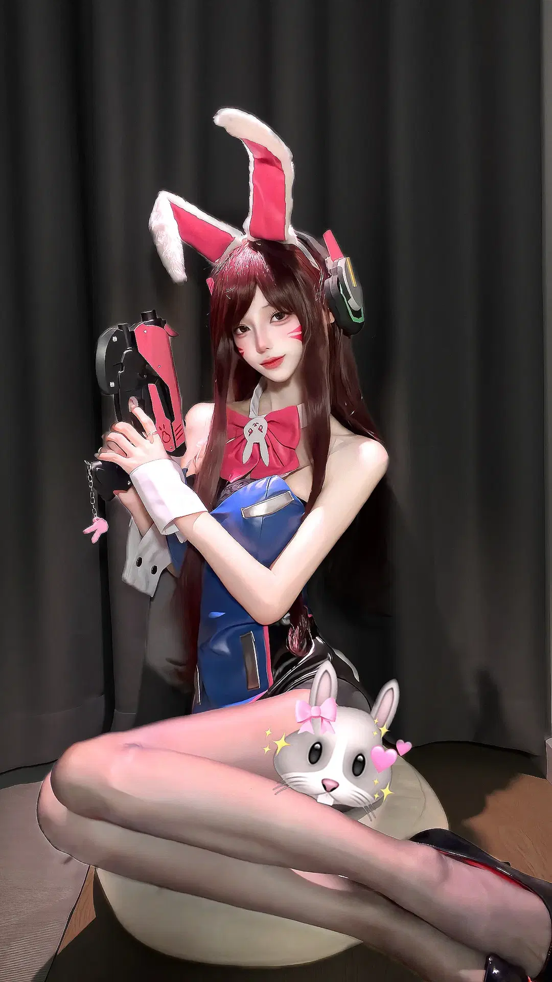 兔耳, 守望先锋, 丝袜, 宋哈娜cos, Dva