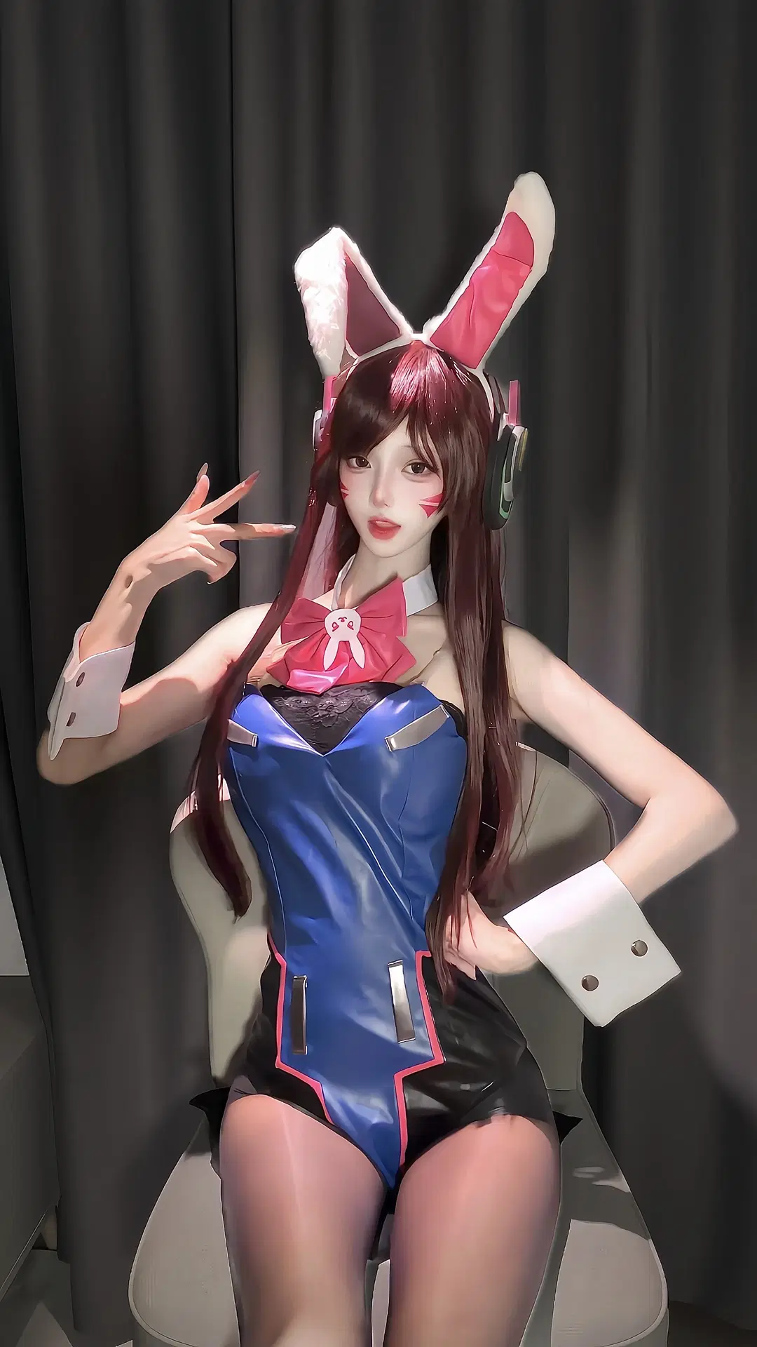 [Hana Song cosplay] Overwatch: Shooting Insights on the Bodysuit and Bunny Ears by 海洋 - Image 2