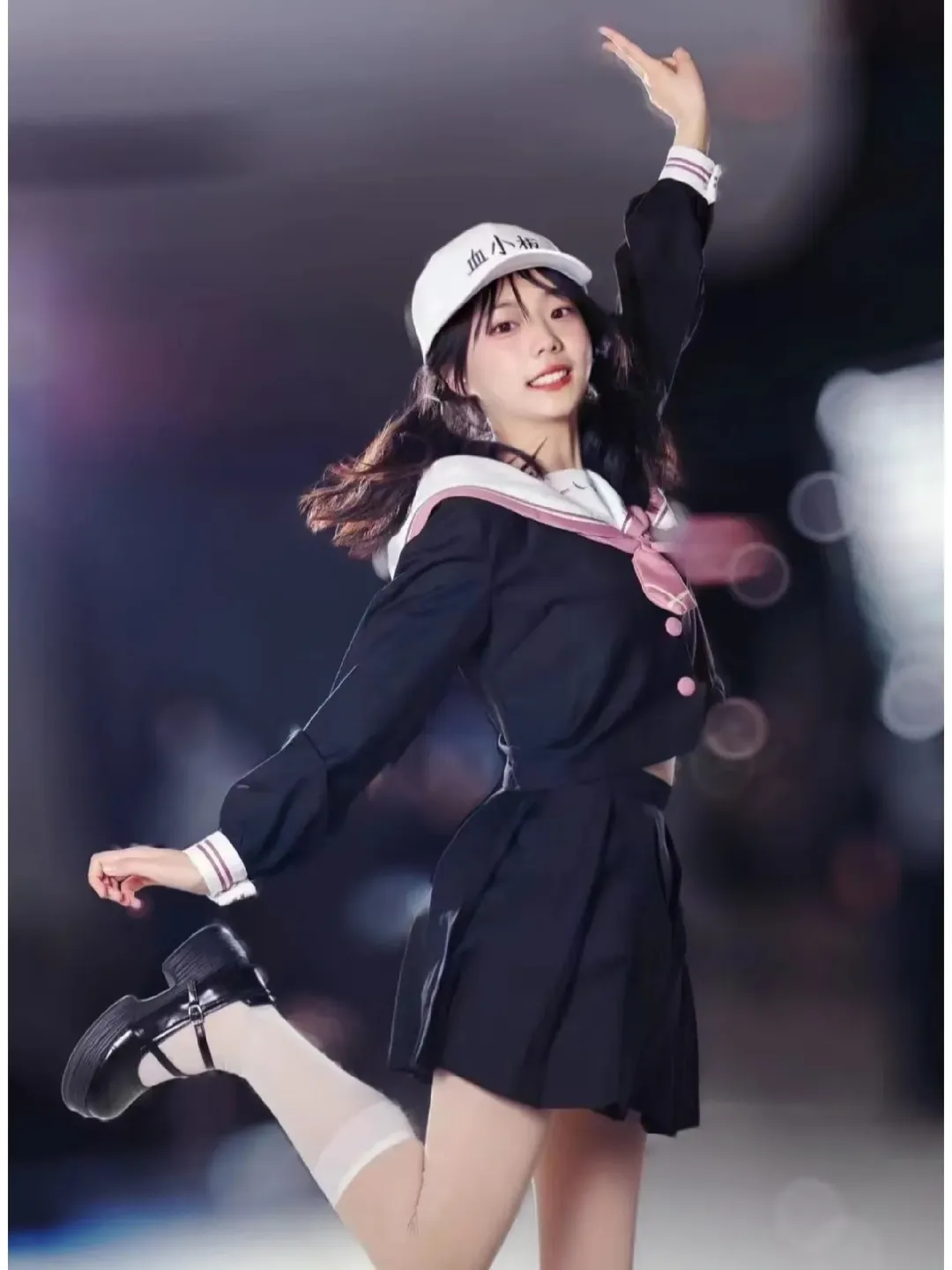漫展, 白丝, 水手服, 双马尾, 血小板cos