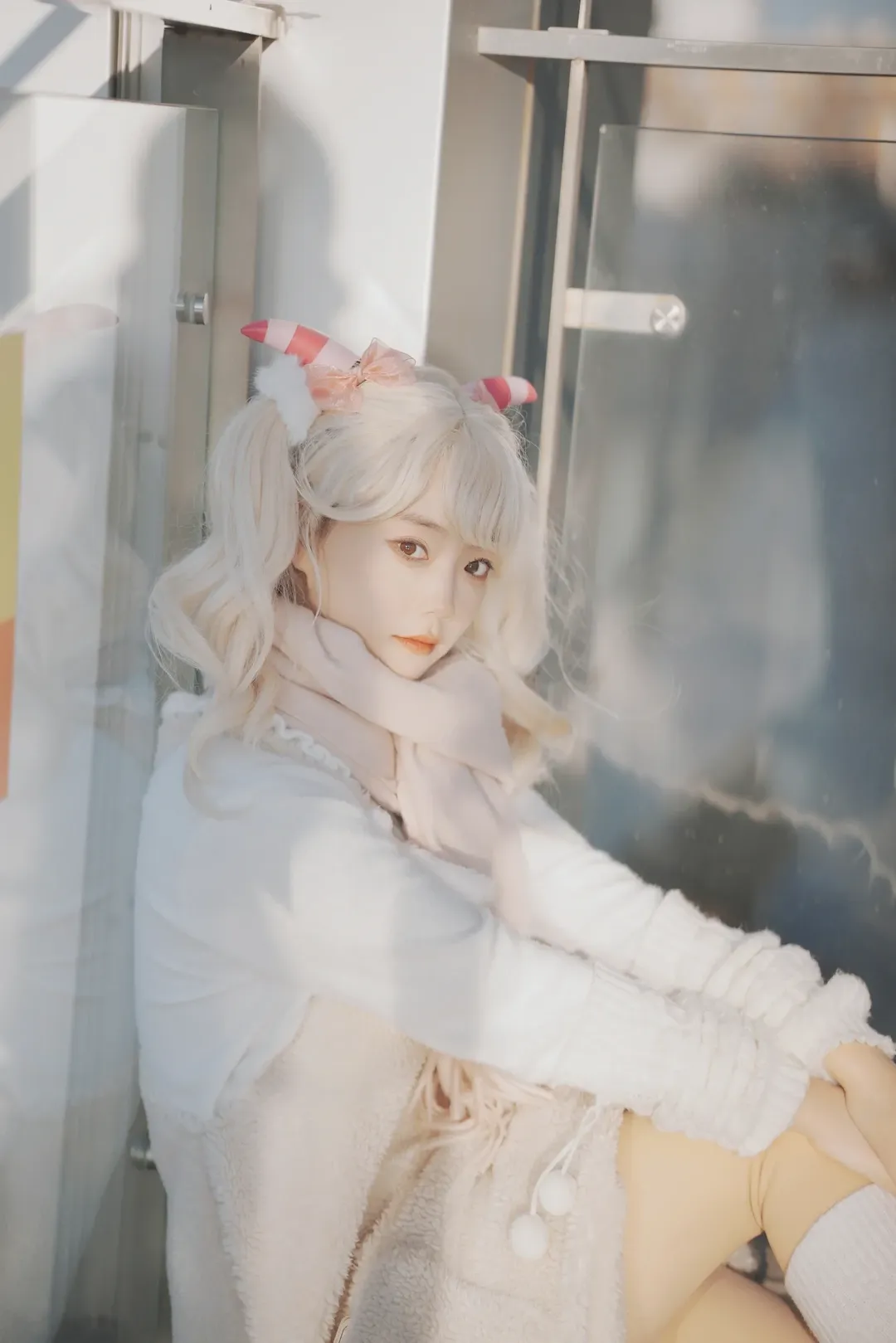 漫展场照, cosplay分享, 天台外景, 美羊羊cos, 喜羊羊与灰太狼