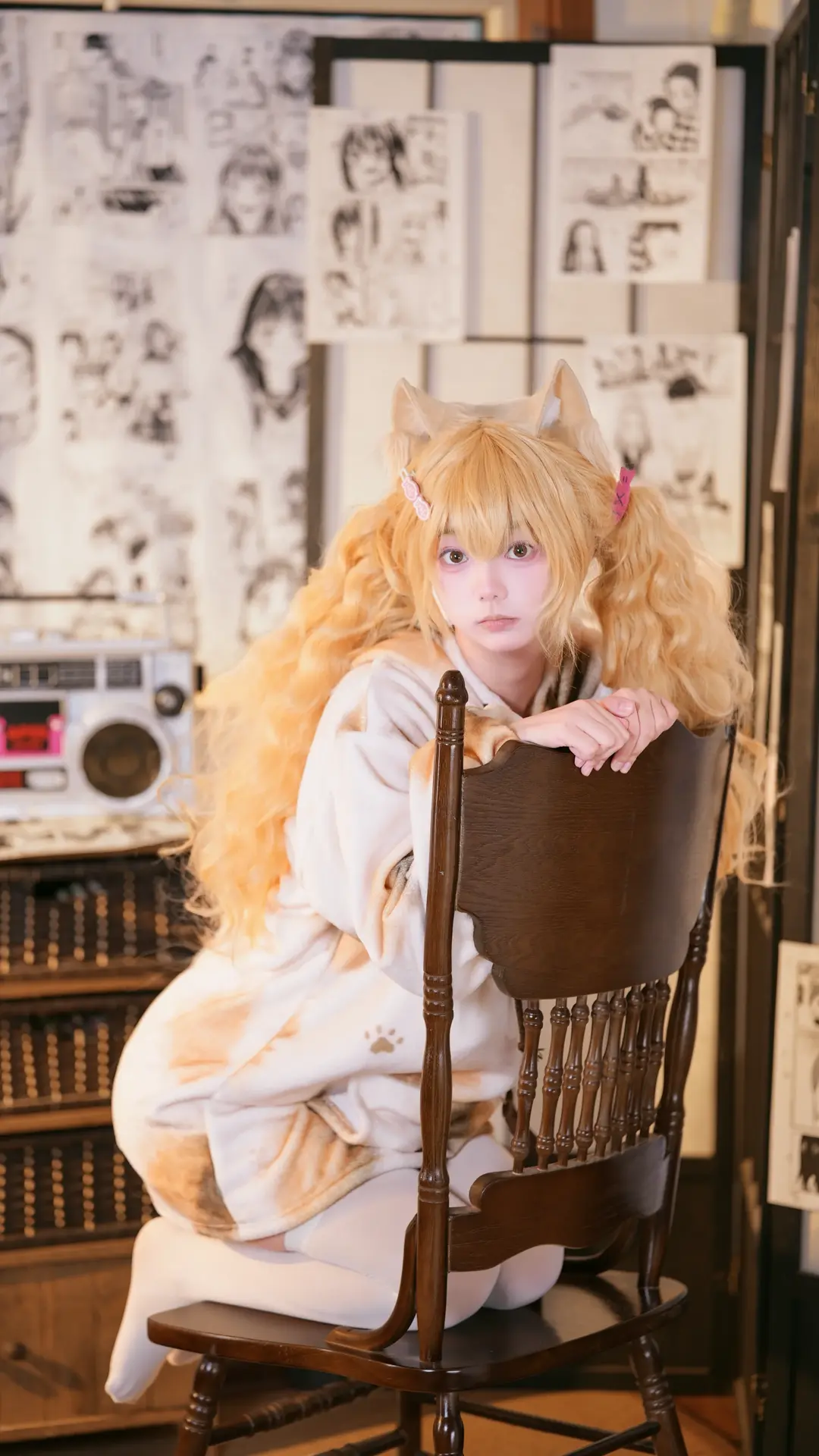 白絲, 元氣少女, 日系寫真, 獸耳cos, 三花貓cos - 第7張