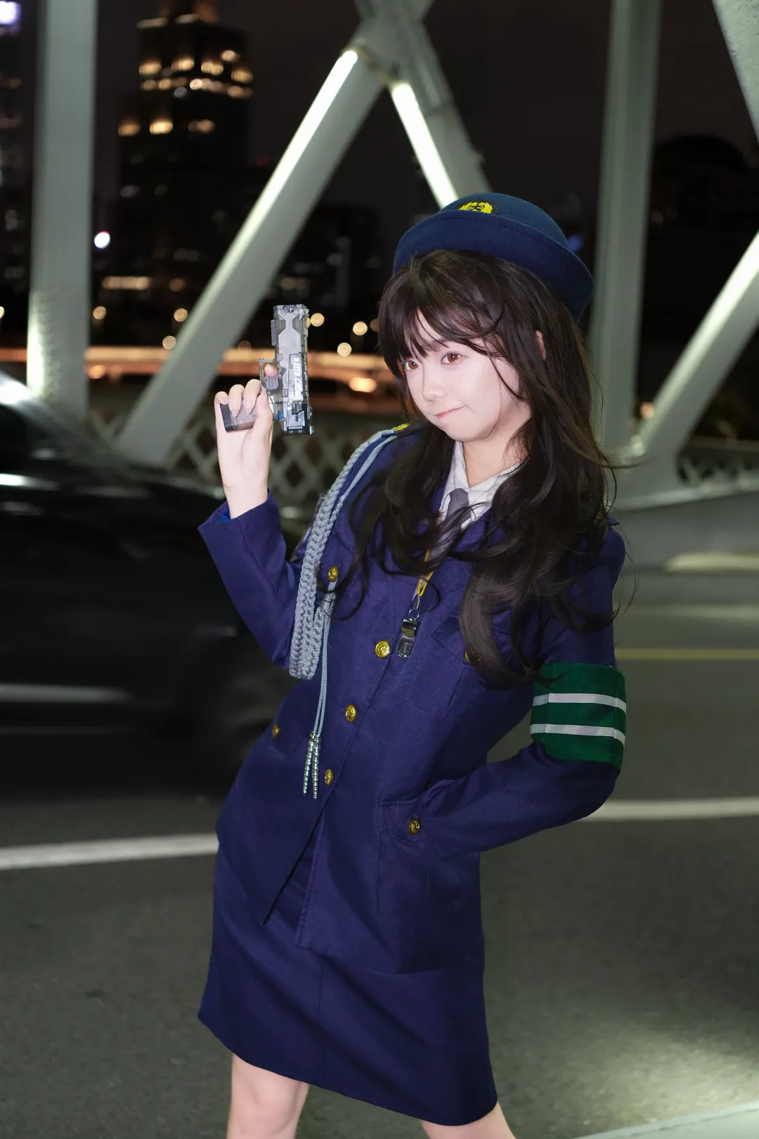 夜景人像, 中野美树cos, 少女与战车, 制服场照, 元气甜妹 - 第4张