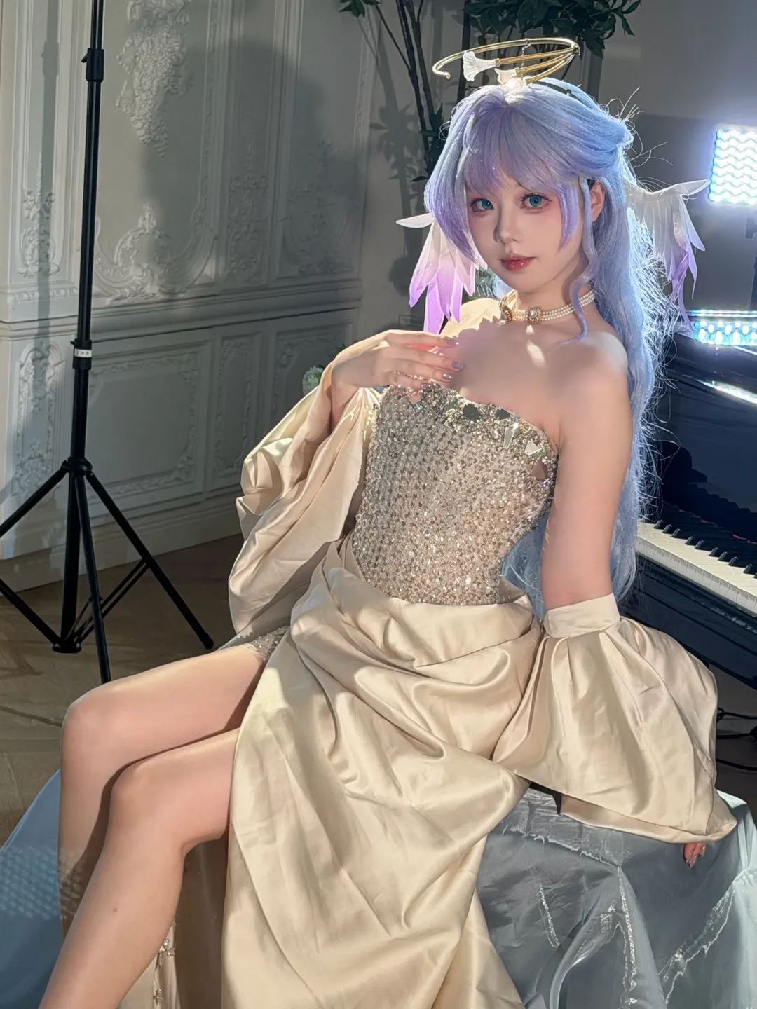崩坏星穹铁道, 知更鸟cos, 私设, 梦幻仙气, 亮片礼服