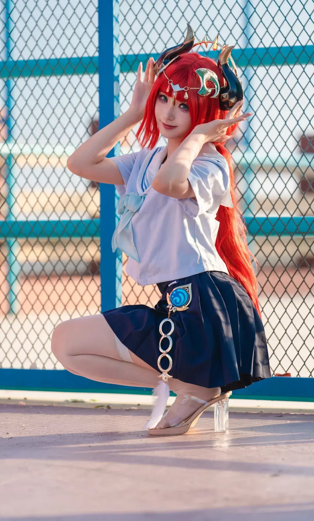 【妮露cos】原神水手服甜妹夏日限定 - 安安好困zzz - 第2張
