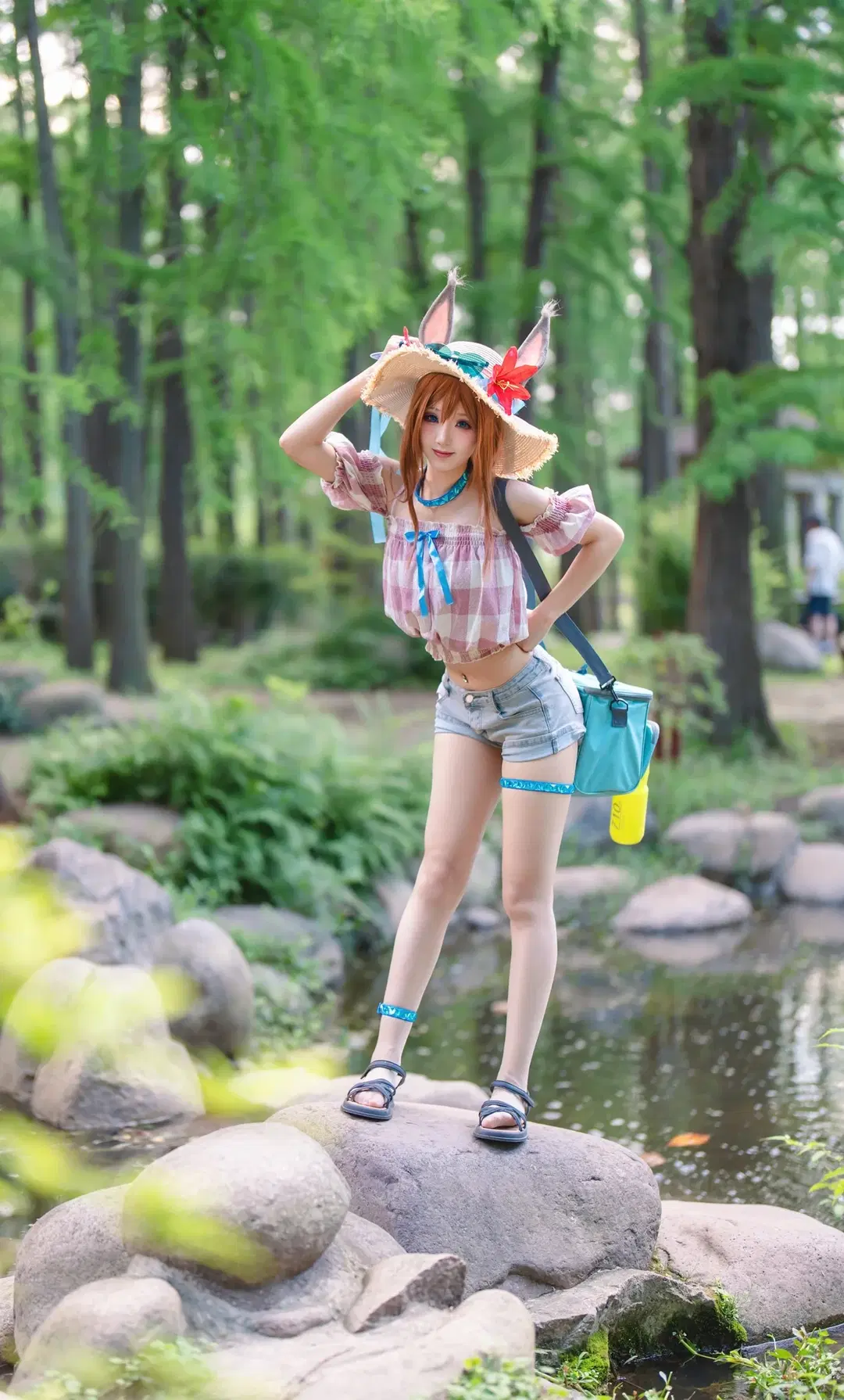 【アーミヤ コスプレ】アークナイツ アーミヤの夏の森で過ごす日常記録 - 安安好困zzz - 2枚目