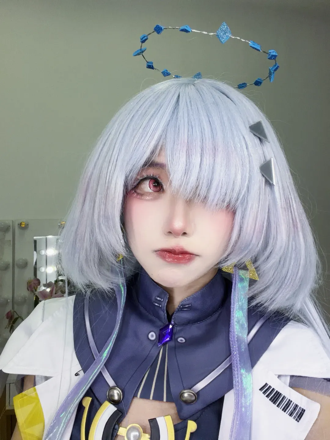 鸣潮, 莫宁cos, 手作道具, 二次元妆容, Coser日常