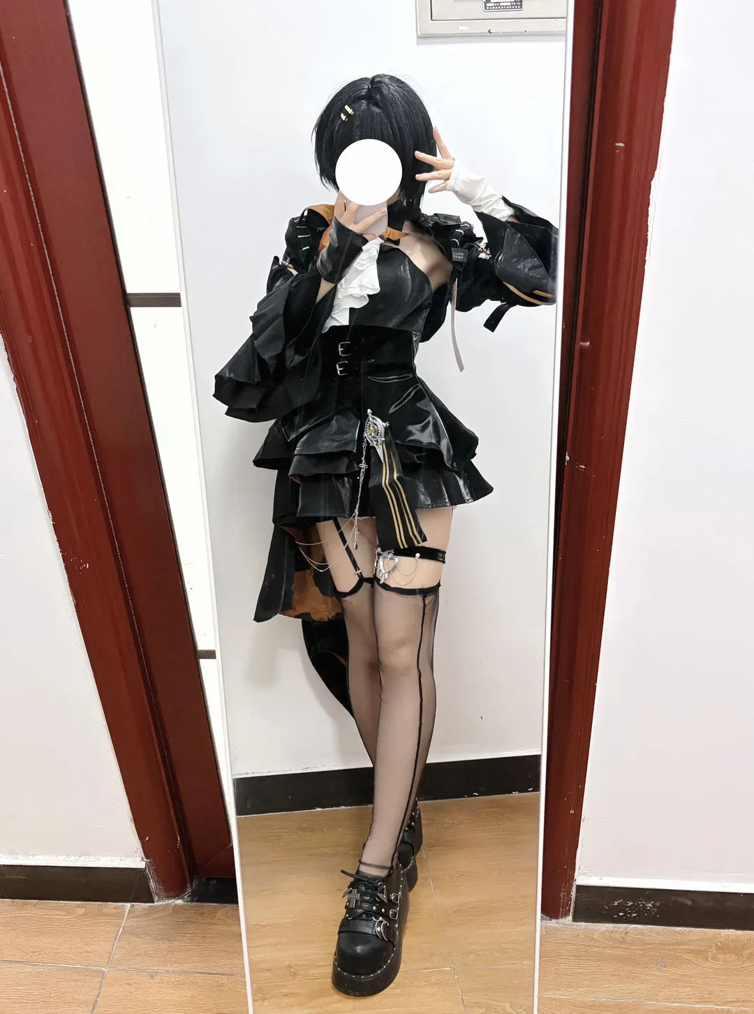 鸣潮, 试衣, 丝袜, 腿环, 三月兽女漂cos - 第1张