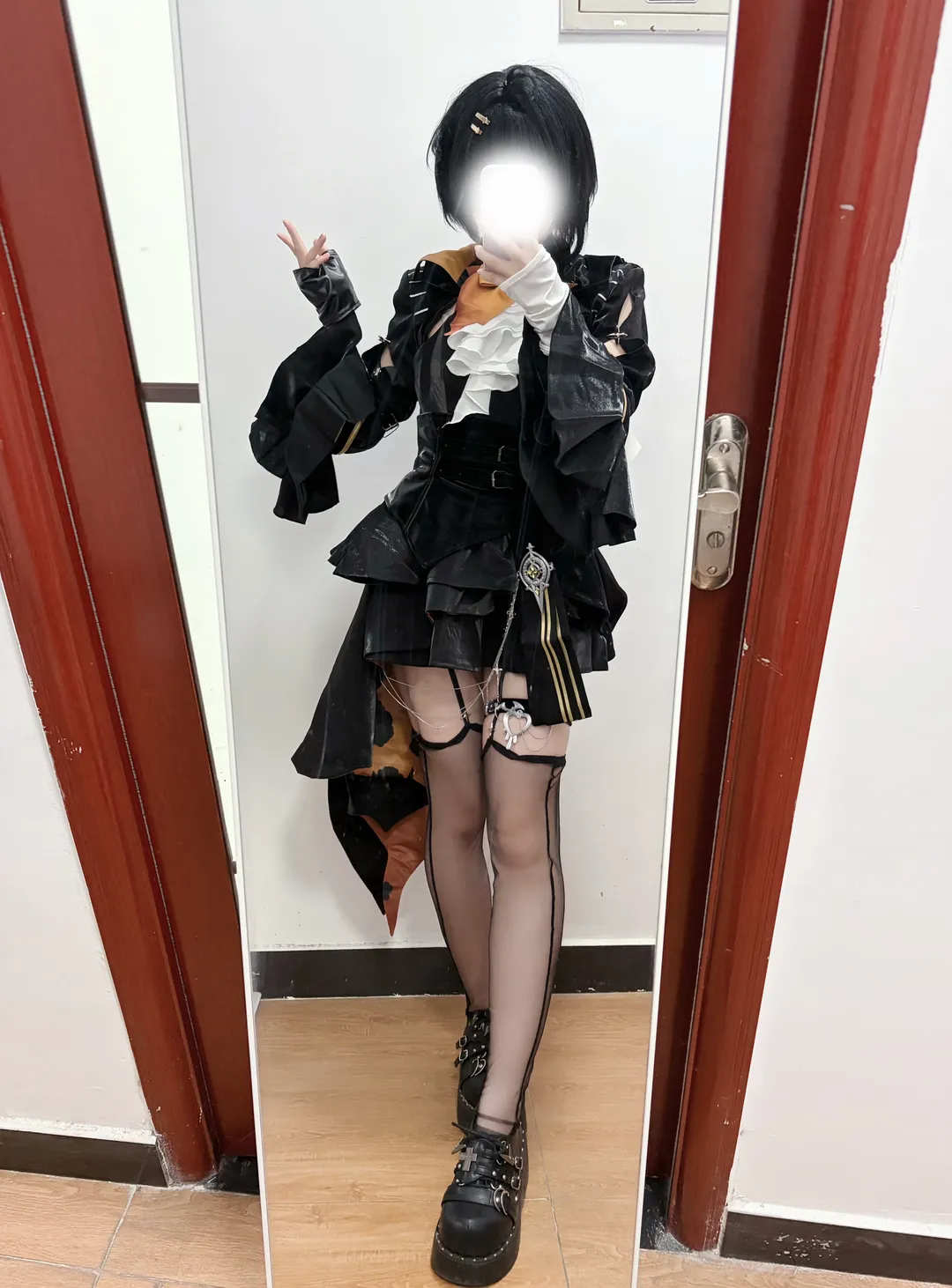 鸣潮, 试衣, 丝袜, 腿环, 三月兽女漂cos