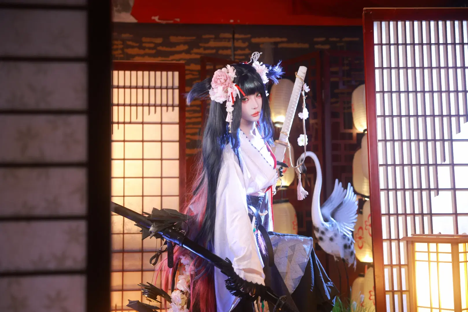 【澪cos】明日方舟正片，和风与刀的碰撞 - 小羊不困（无限限流版，求关注求点赞） - 第6张