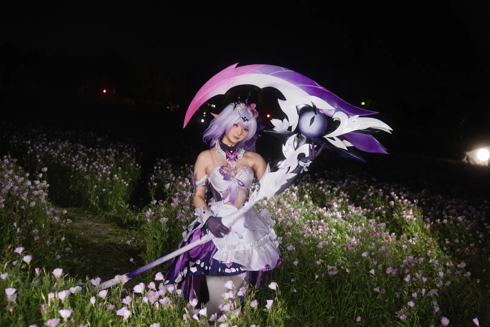 cosplay, 崩坏星穹铁道, 遐蝶cos, 白丝, 月见草