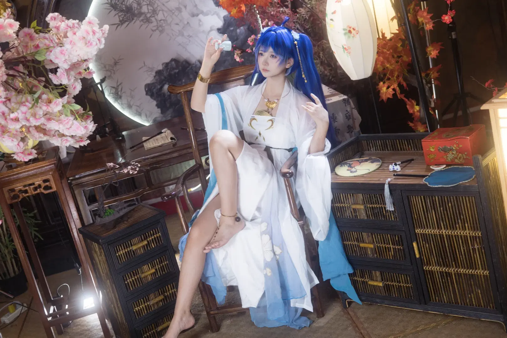 【ユーノ コスプレ】『鳴潮』永慶坊での古風コスプレ実景撮影 - 小羊不困（无限限流版，求关注求点赞） - 5枚目