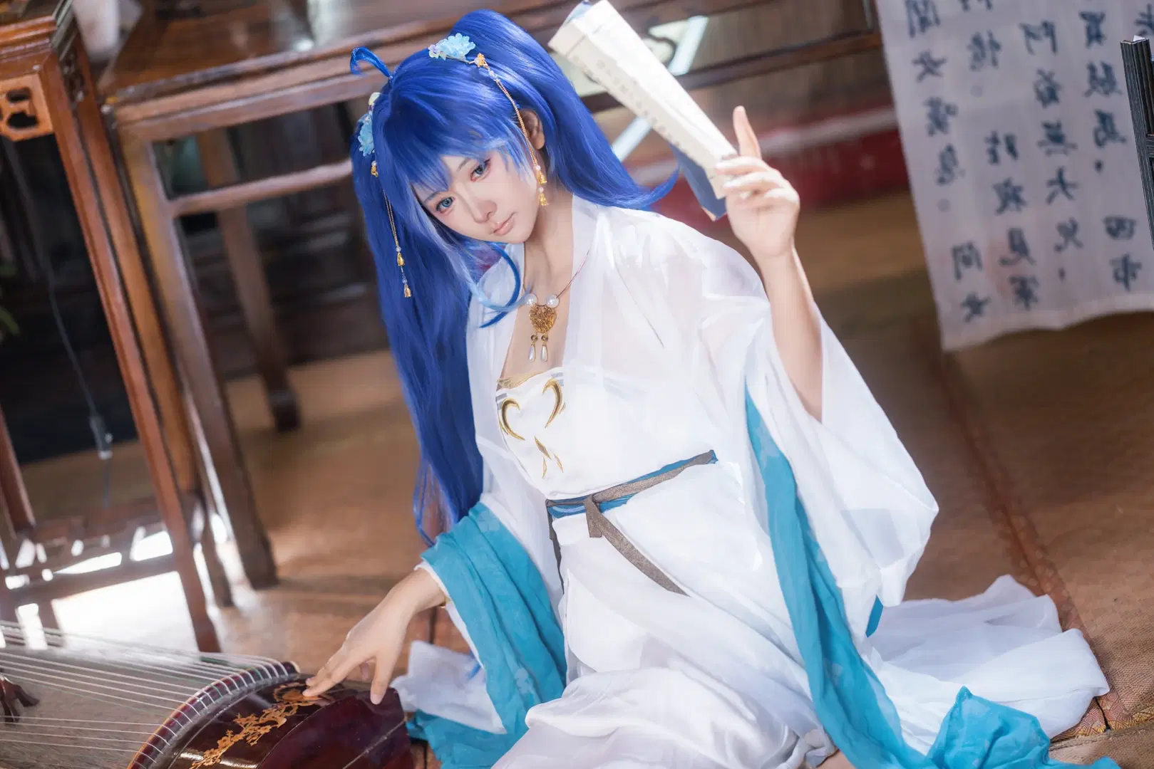 [Iuno cosplay] Wuthering Waves Character Meets Yongqingfang Hanfu in Chinese-Style Fusion by 小羊不困（无限限流版，求关注求点赞） - Image 7