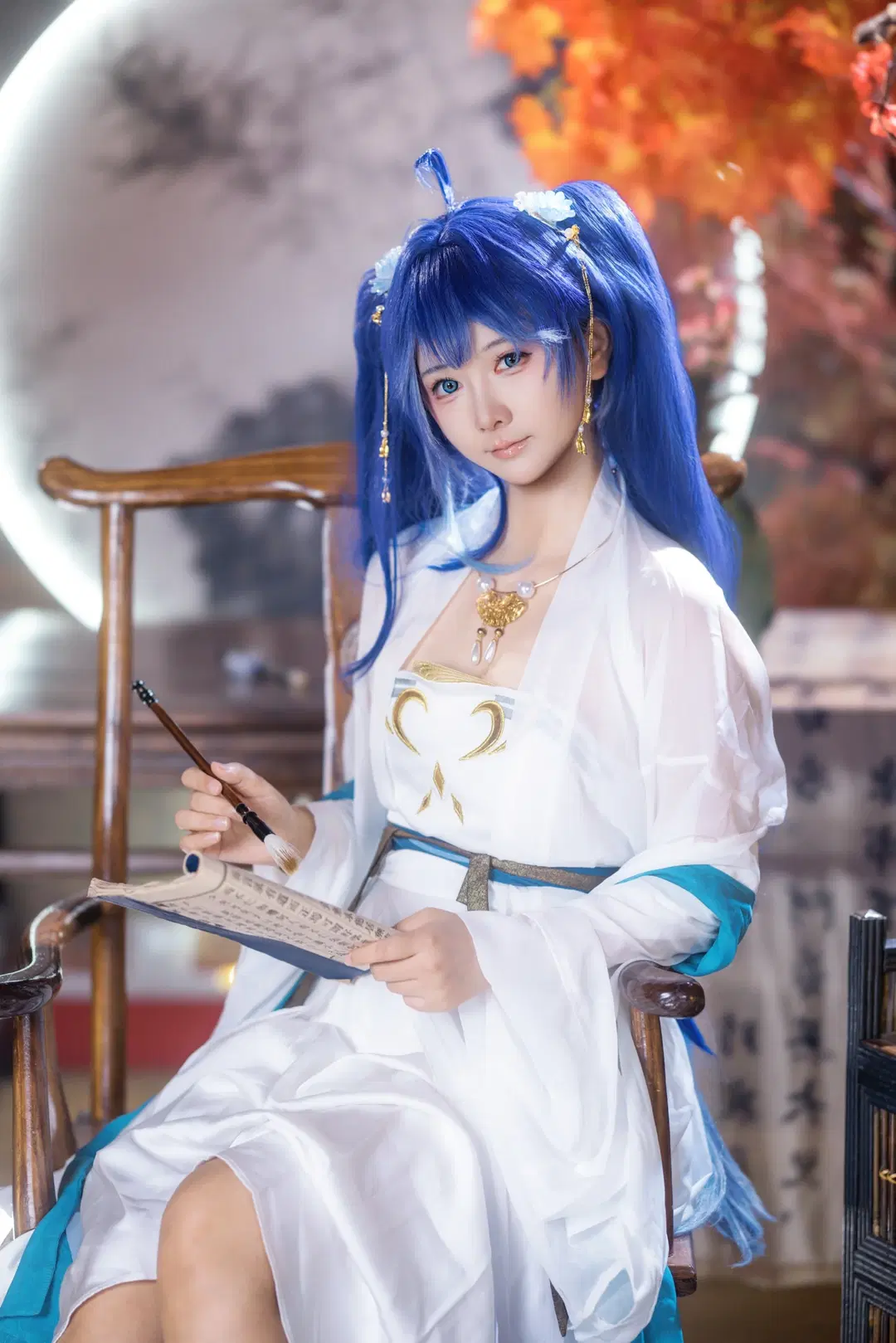 [Iuno cosplay] Wuthering Waves Character Meets Yongqingfang Hanfu in Chinese-Style Fusion by 小羊不困（无限限流版，求关注求点赞） - Image 8