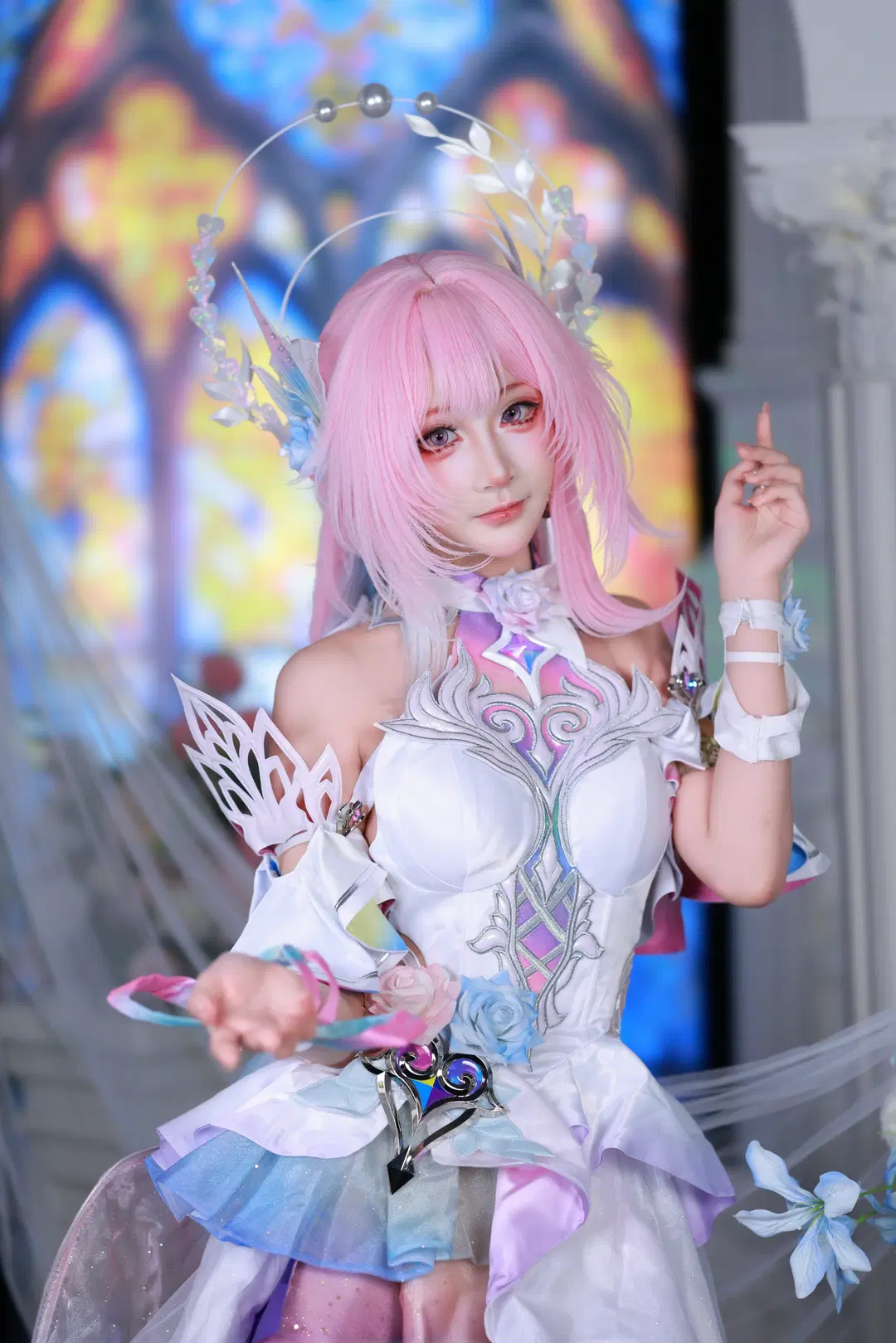 【昔涟cos】崩坏星穹铁道翁法罗斯的粉色梦幻 - 小羊不困（无限限流版，求关注求点赞） - 第9张