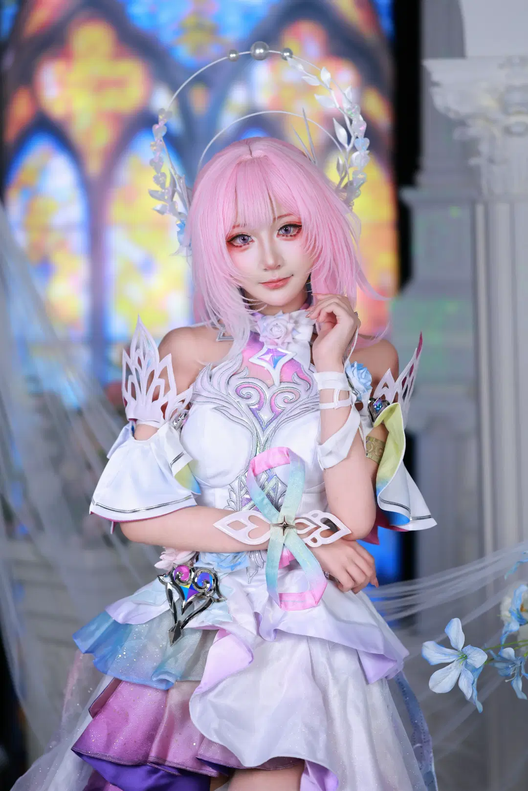 【昔涟cos】崩坏星穹铁道粉色系少女的奇幻正片 - 小羊不困（无限限流版，求关注求点赞） - 第3张