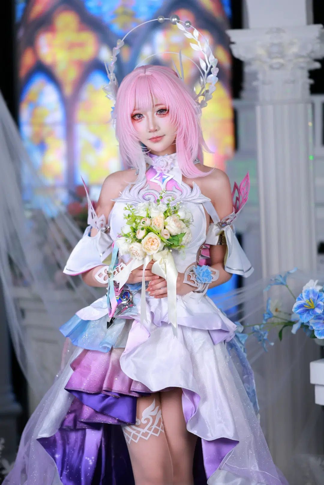 【昔涟cos】崩坏星穹铁道粉色系少女的奇幻正片 - 小羊不困（无限限流版，求关注求点赞） - 第8张