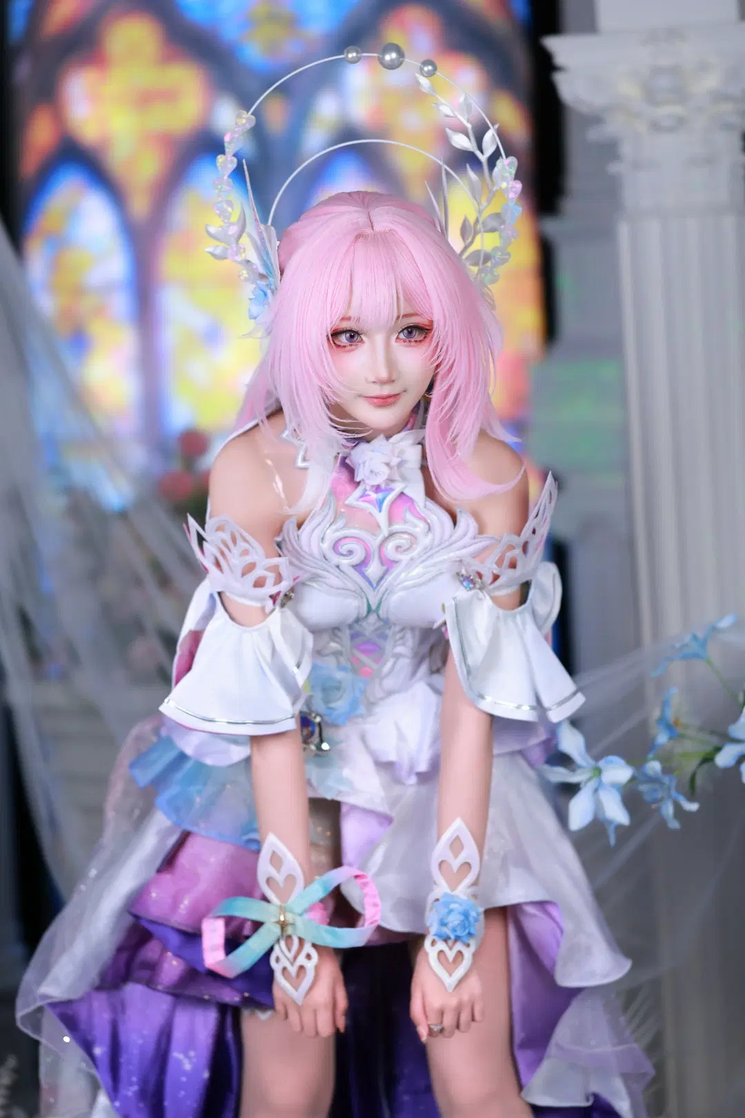 【昔涟cos】崩坏星穹铁道翁法罗斯的圣殿使者 - 小羊不困（无限限流版，求关注求点赞） - 第2张