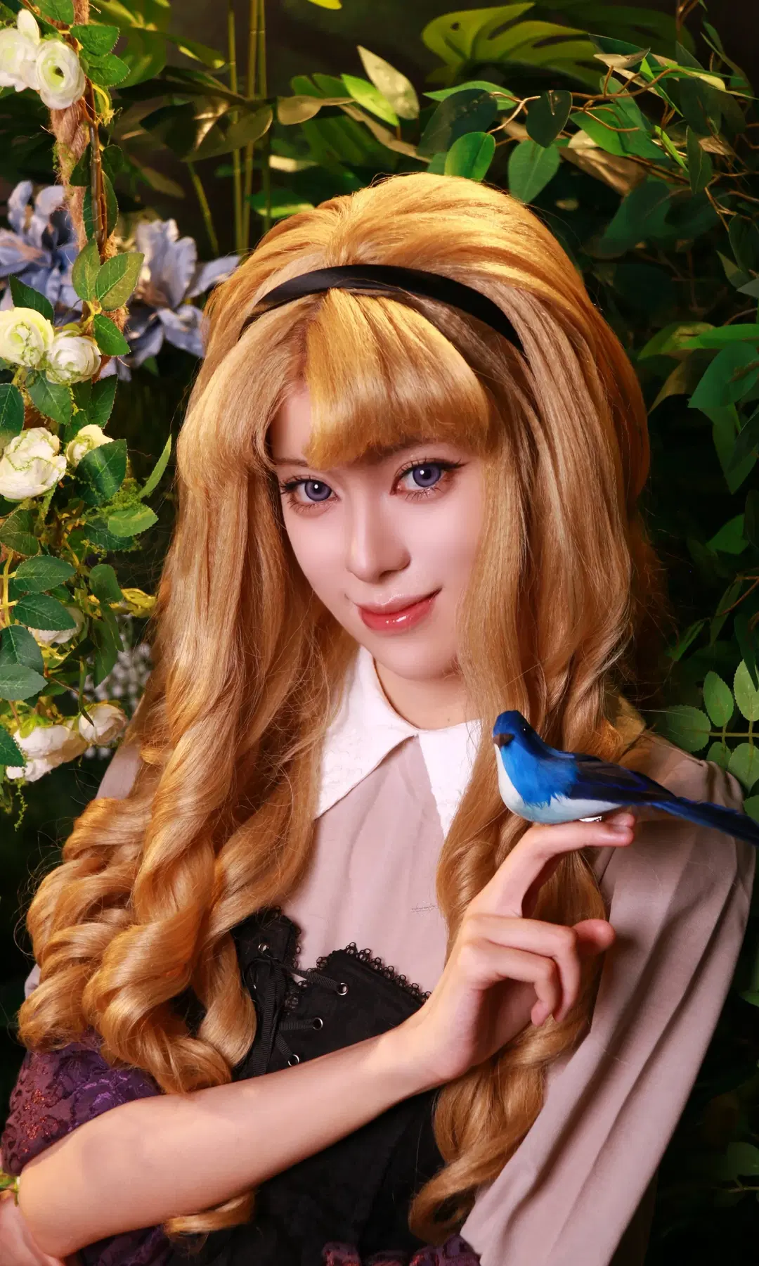 【オーロラ コスプレ】ディズニー『眠れる森の美女』森の雰囲気感フォト - DEMON（摄影版_） - 4枚目